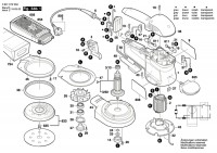 Bosch 3 601 C72 5A0 Gex 125 Ac Random Orbital Sander 230 V / Eu Spare Parts